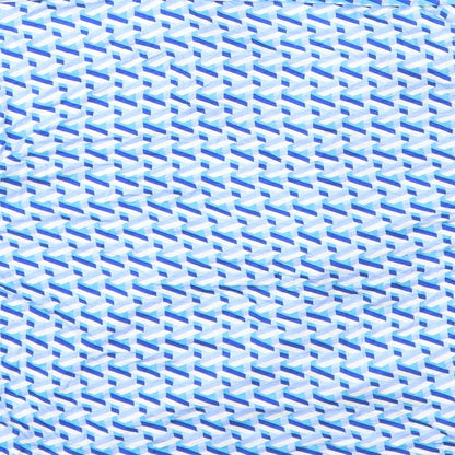 Primark Womens Blue Geometric Viscose Basic Button-Up Size M V-Neck