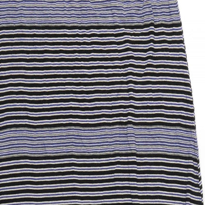 Max Studio Womens Multicoloured Striped Rayon A-Line Skirt Size M