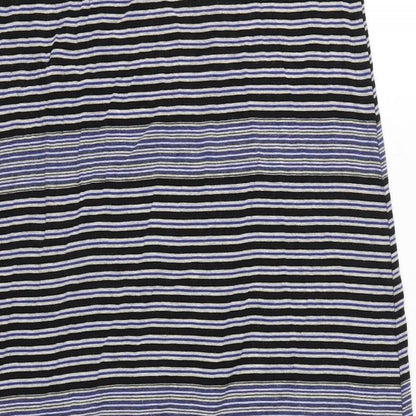Max Studio Womens Multicoloured Striped Rayon A-Line Skirt Size M