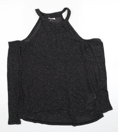 Womens UK Size XS Noisy may Black Basic T-Shirt