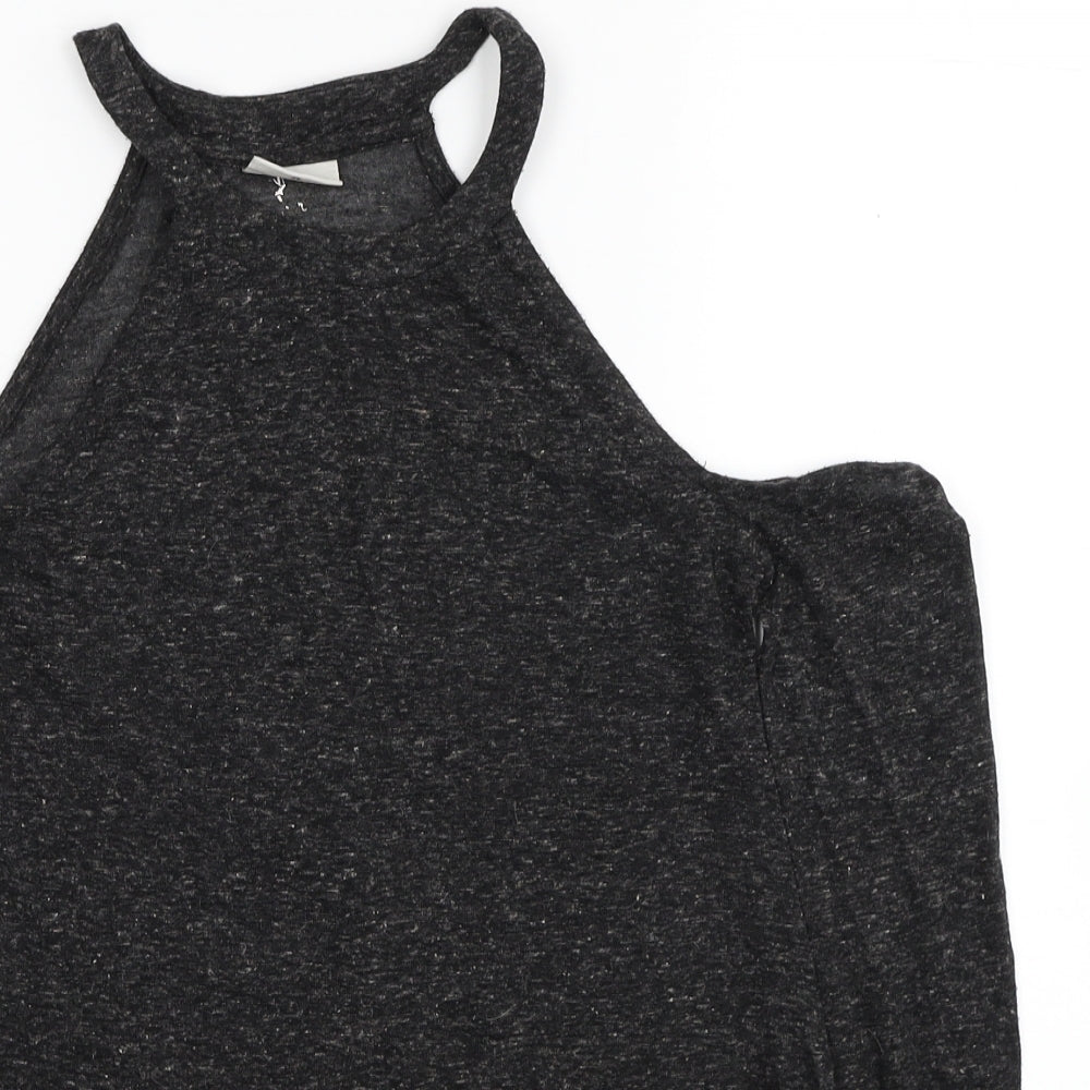 Womens UK Size XS Noisy may Black Basic T-Shirt