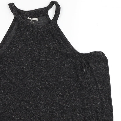 Womens UK Size XS Noisy may Black Basic T-Shirt