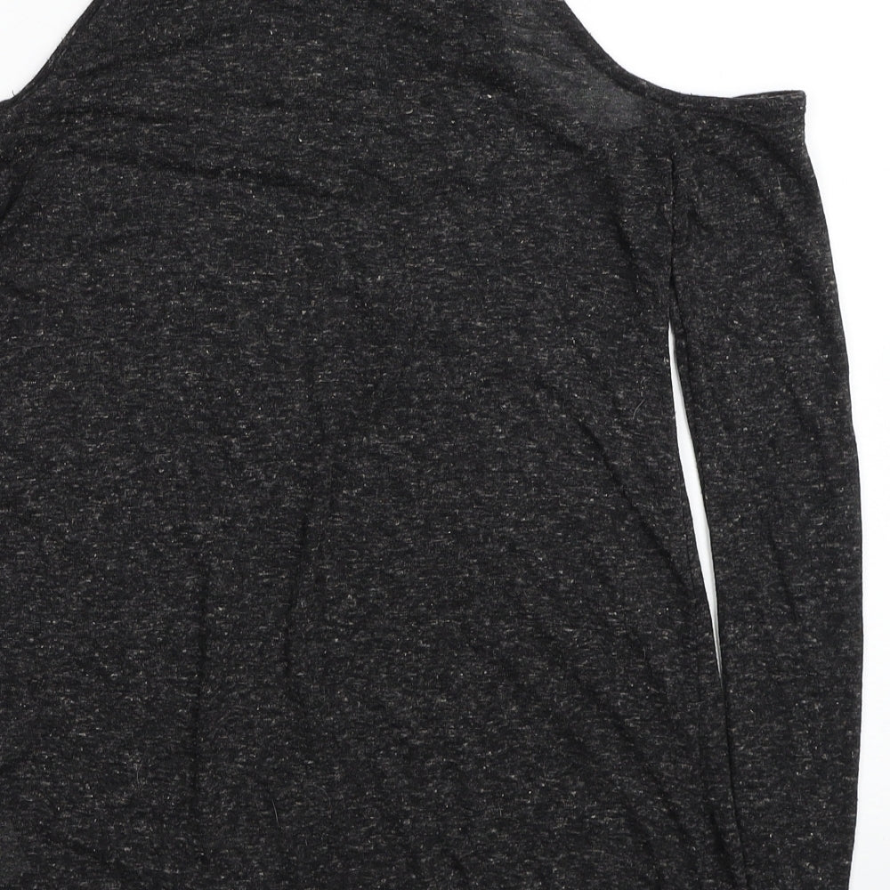 Womens UK Size XS Noisy may Black Basic T-Shirt
