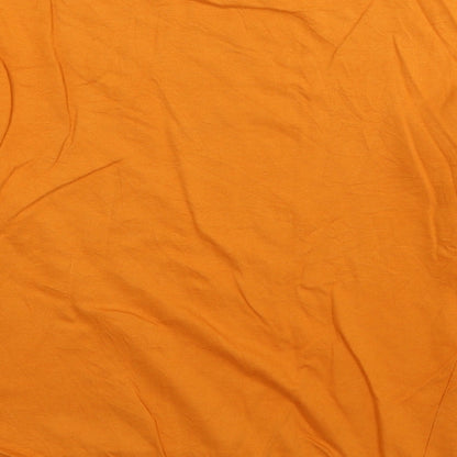 H&M Womens Orange Cotton Pullover Sweatshirt Size M Pullover - Always On Fleek