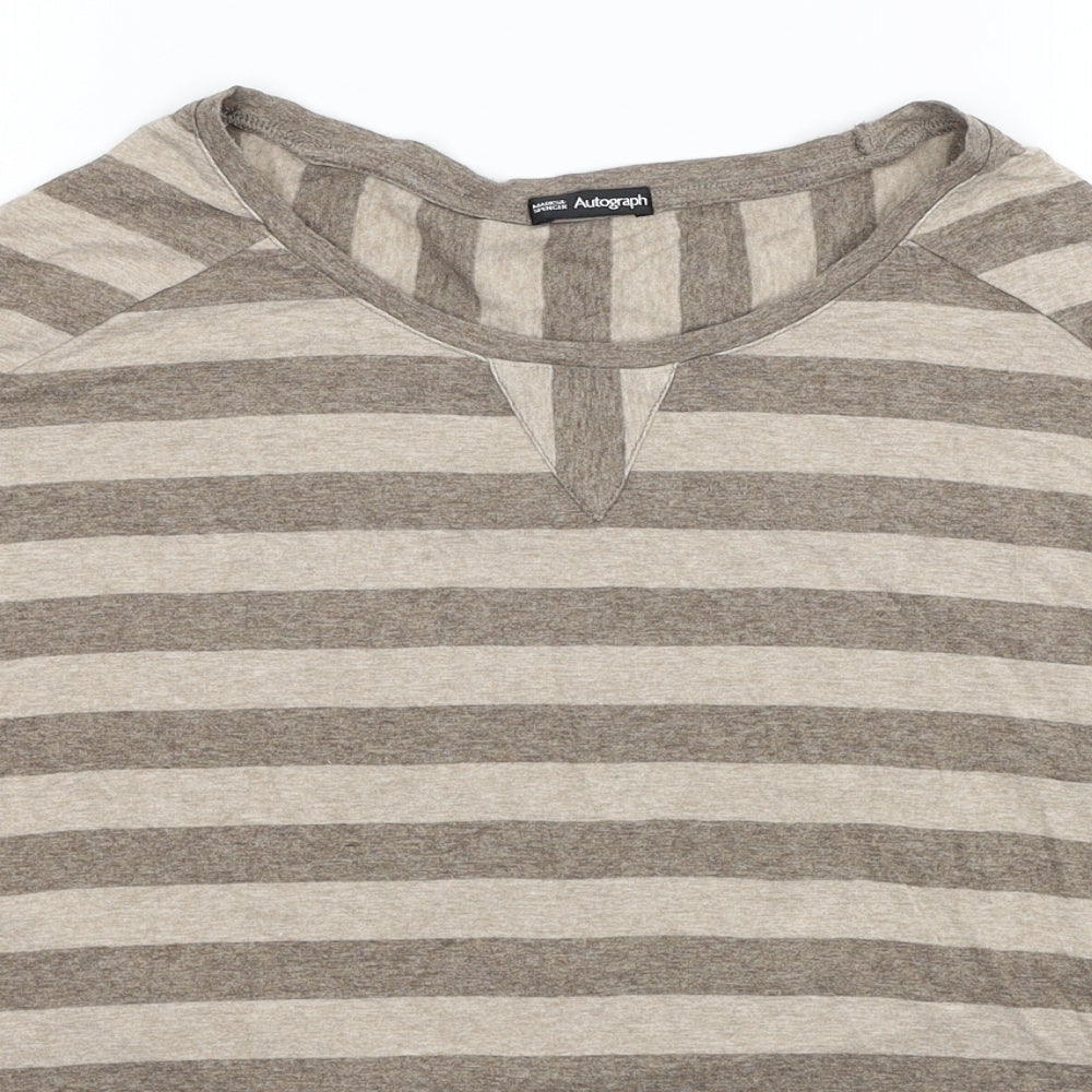 Womens UK Size 14 Marks and Spencer Grey Basic T-Shirt
