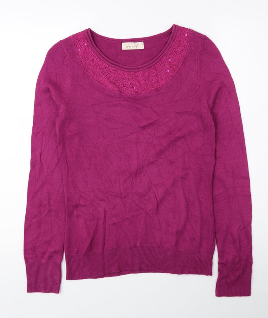 Womens UK Size 10 Per Una Pink Pullover Jumper