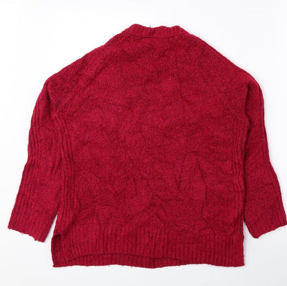 Womens UK Size S Marks and Spencer Pink Pullover Jumper