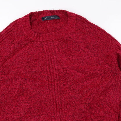 Womens UK Size S Marks and Spencer Pink Pullover Jumper