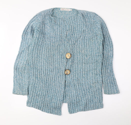 Womens UK Size S EWM Blue Cardigan Jumper