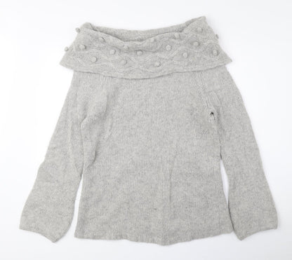 Womens UK Size M Per Una Grey Pullover Jumper