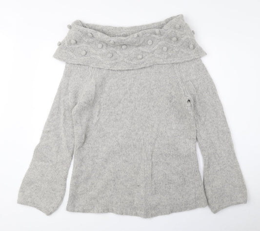 Womens UK Size M Per Una Grey Pullover Jumper