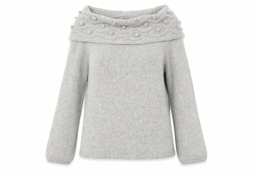 Womens UK Size M Per Una Grey Pullover Jumper