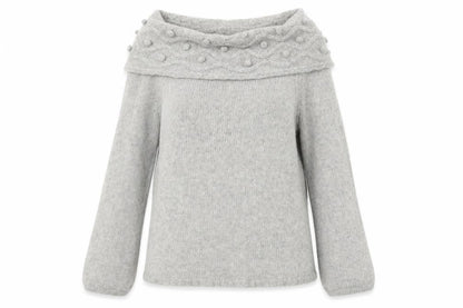 Womens UK Size M Per Una Grey Pullover Jumper
