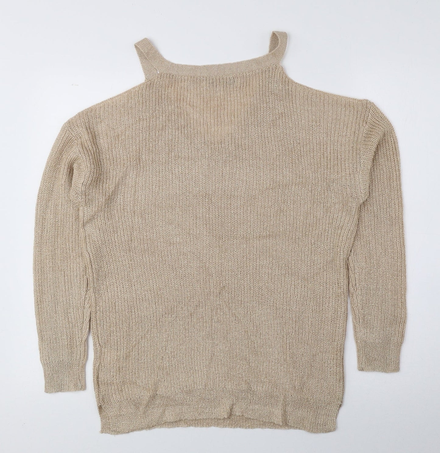Womens UK Size 10 NEXT Beige Pullover Jumper
