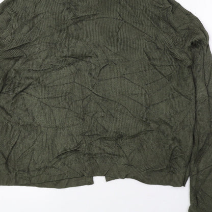 Womens UK Size 10 Per Una Green Cardigan Jumper