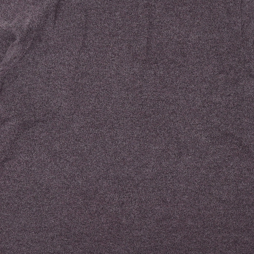 BHS Womens Purple Round Neck Polyester Pullover Jumper Size 16