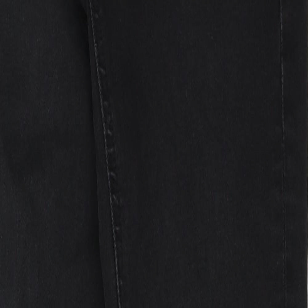 New Look Womens Black Cotton Skinny Jeans Size 6 L26 in Regular Zip