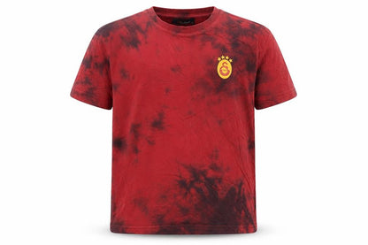 GSStore Boys Red 100% Cotton Basic T-Shirt Size 7-8 Years Round Neck Pullover - Tie-dye