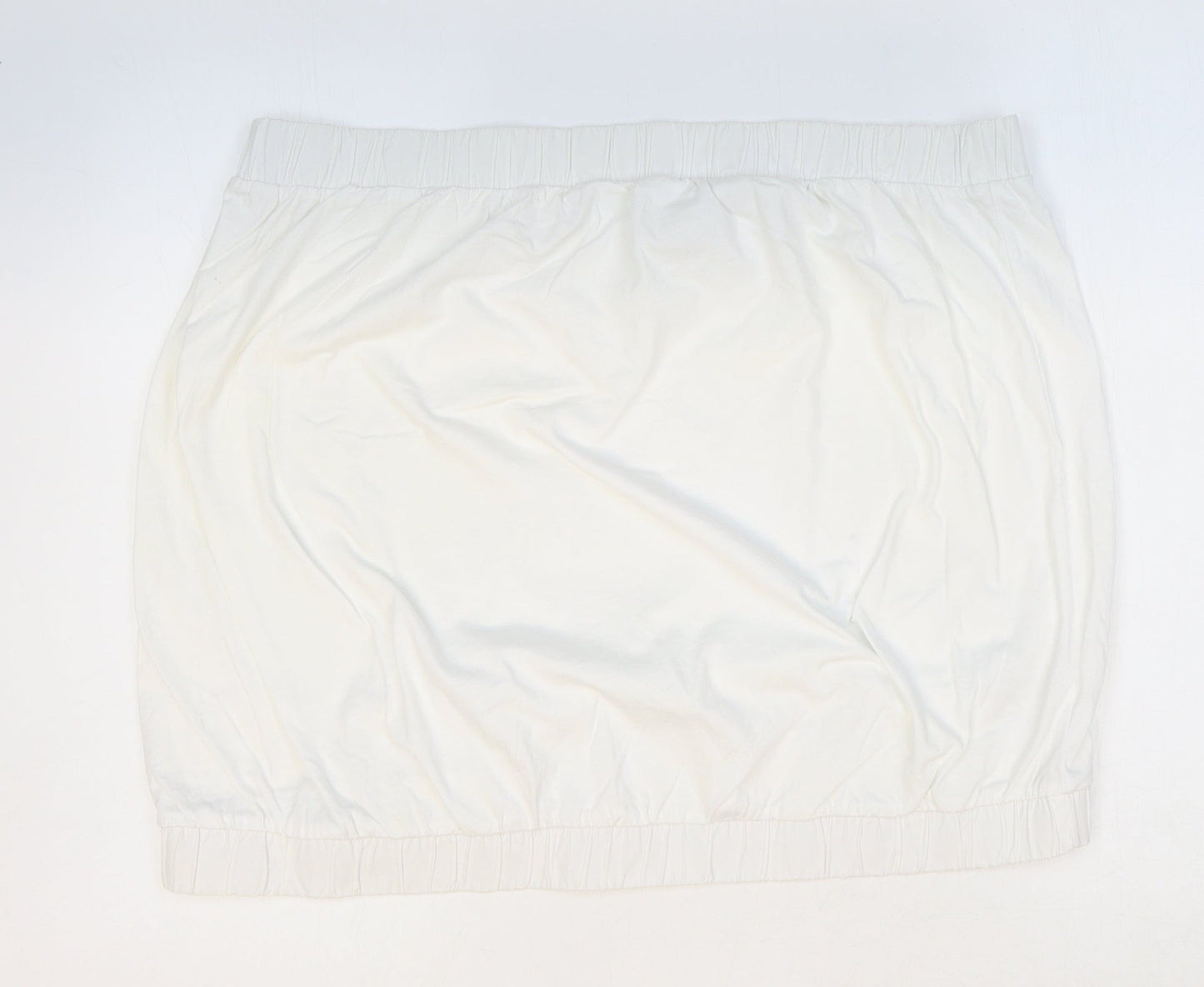 Womens UK Size 22 NEXT White Cropped Tank