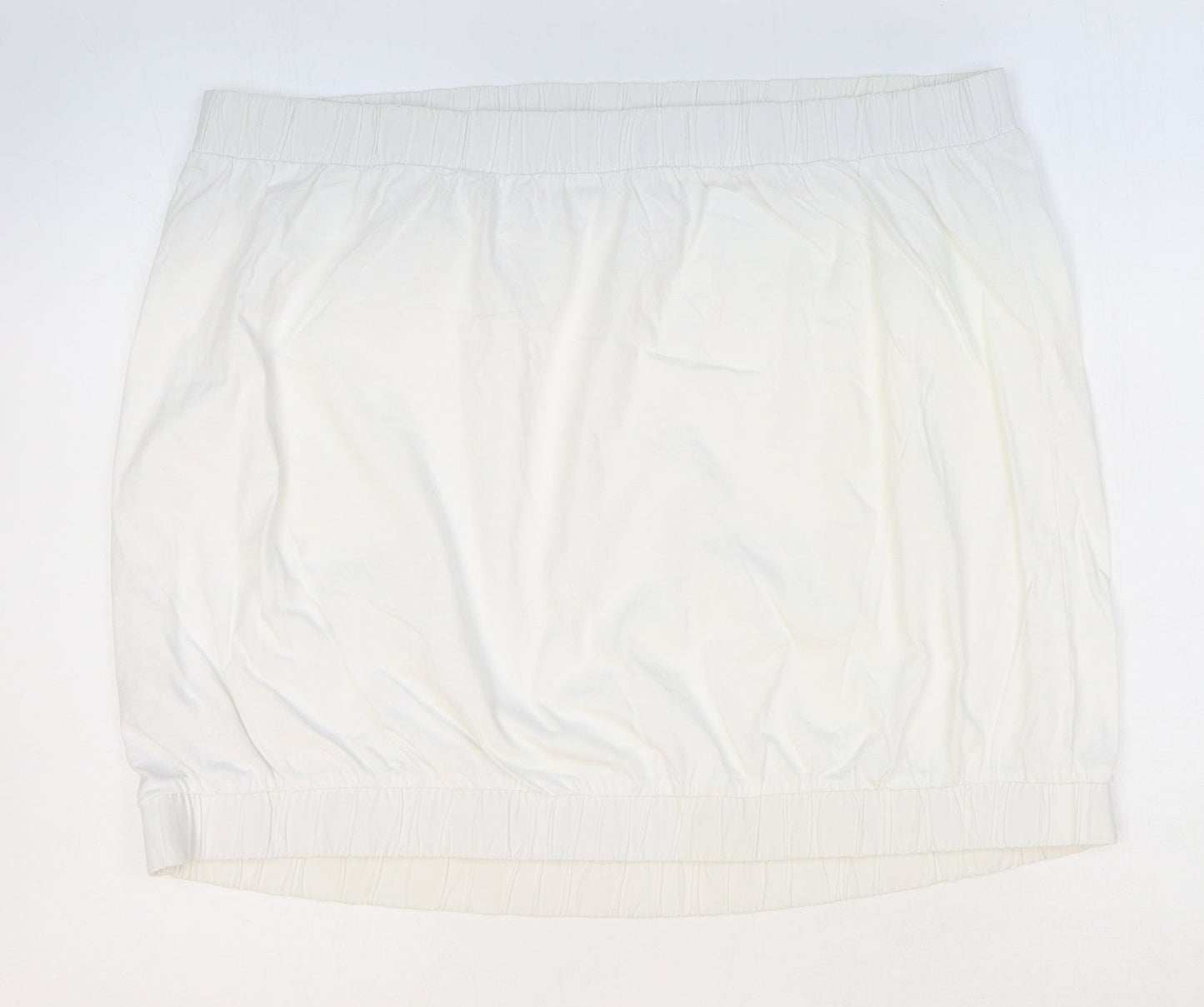 Womens UK Size 22 NEXT White Cropped Tank