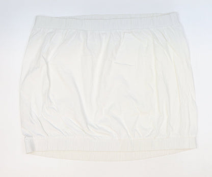 Womens UK Size 22 NEXT White Cropped Tank