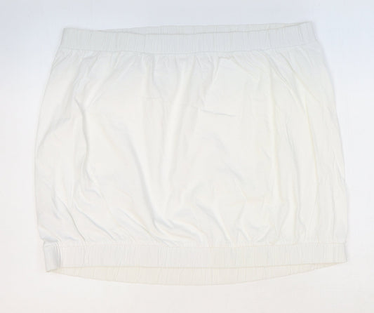 Womens UK Size 22 NEXT White Cropped Tank