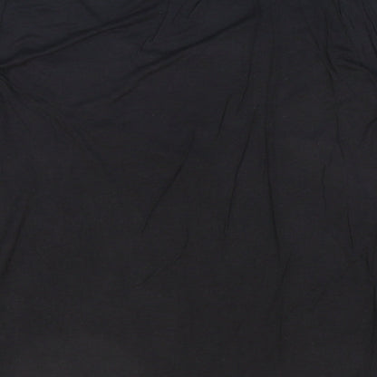 Just Elegance Womens Black Polyester Basic T-Shirt Size 14 Round Neck
