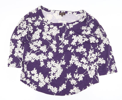 Womens UK Size 12 Phase Eight Purple Basic Blouse