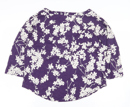 Womens UK Size 12 Phase Eight Purple Basic Blouse