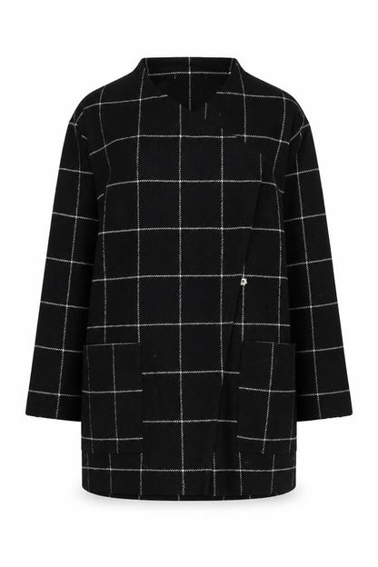 Womens UK Size 14 Peacocks Black Overcoat