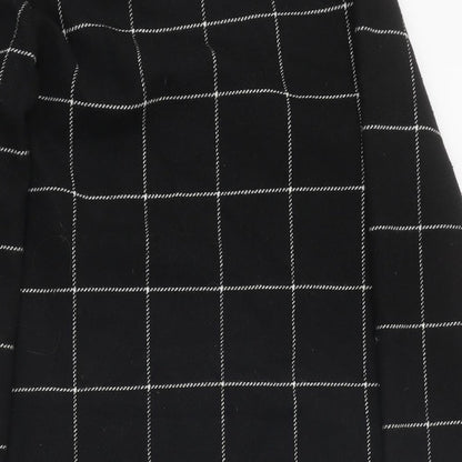 Womens UK Size 14 Peacocks Black Overcoat