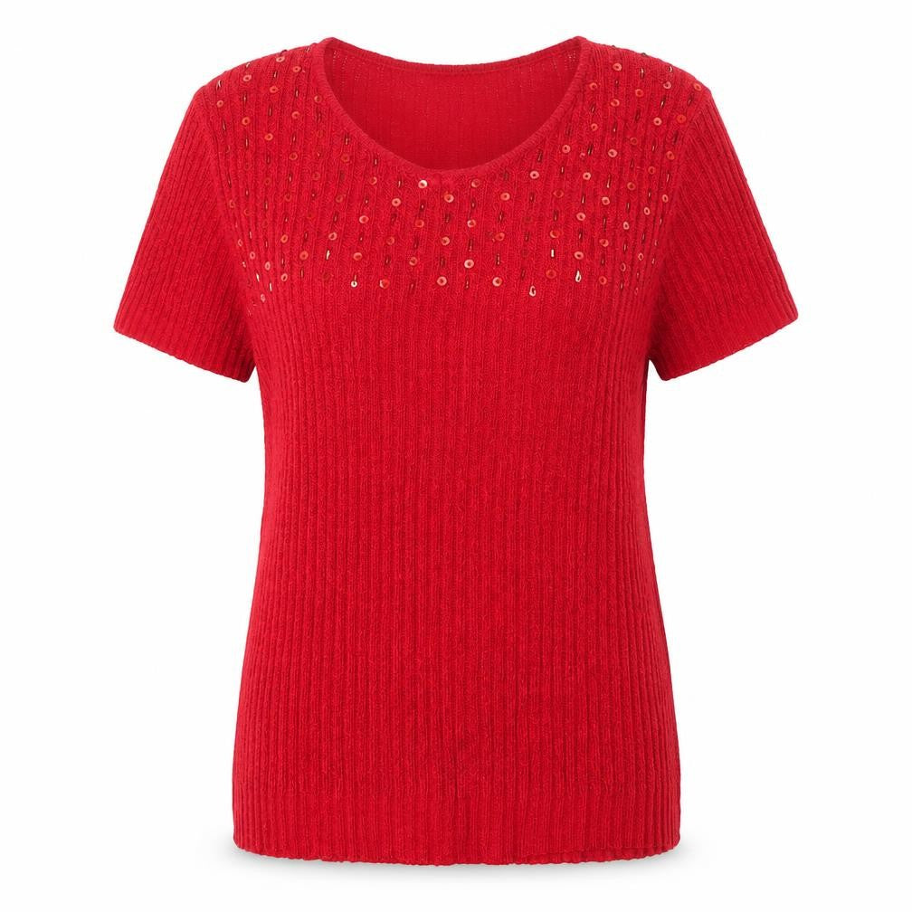 Womens UK Size L Saloos Pink Basic T-Shirt