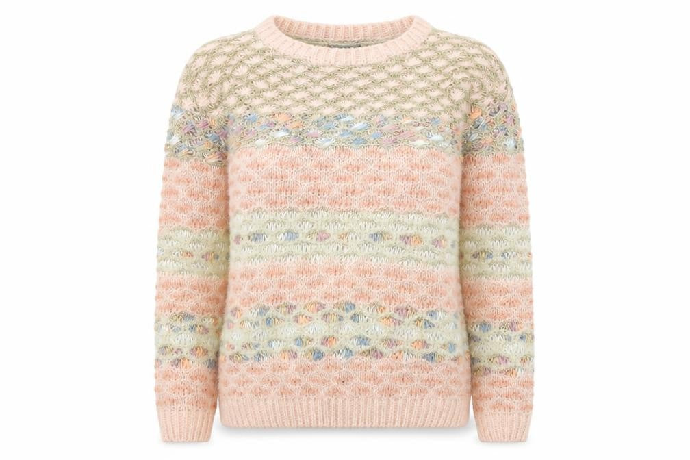 Womens UK Size 6 Warehouse Multicoloured Pullover Jumper