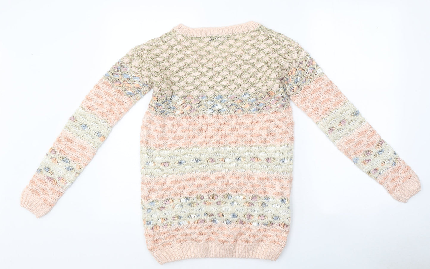 Womens UK Size 6 Warehouse Multicoloured Pullover Jumper