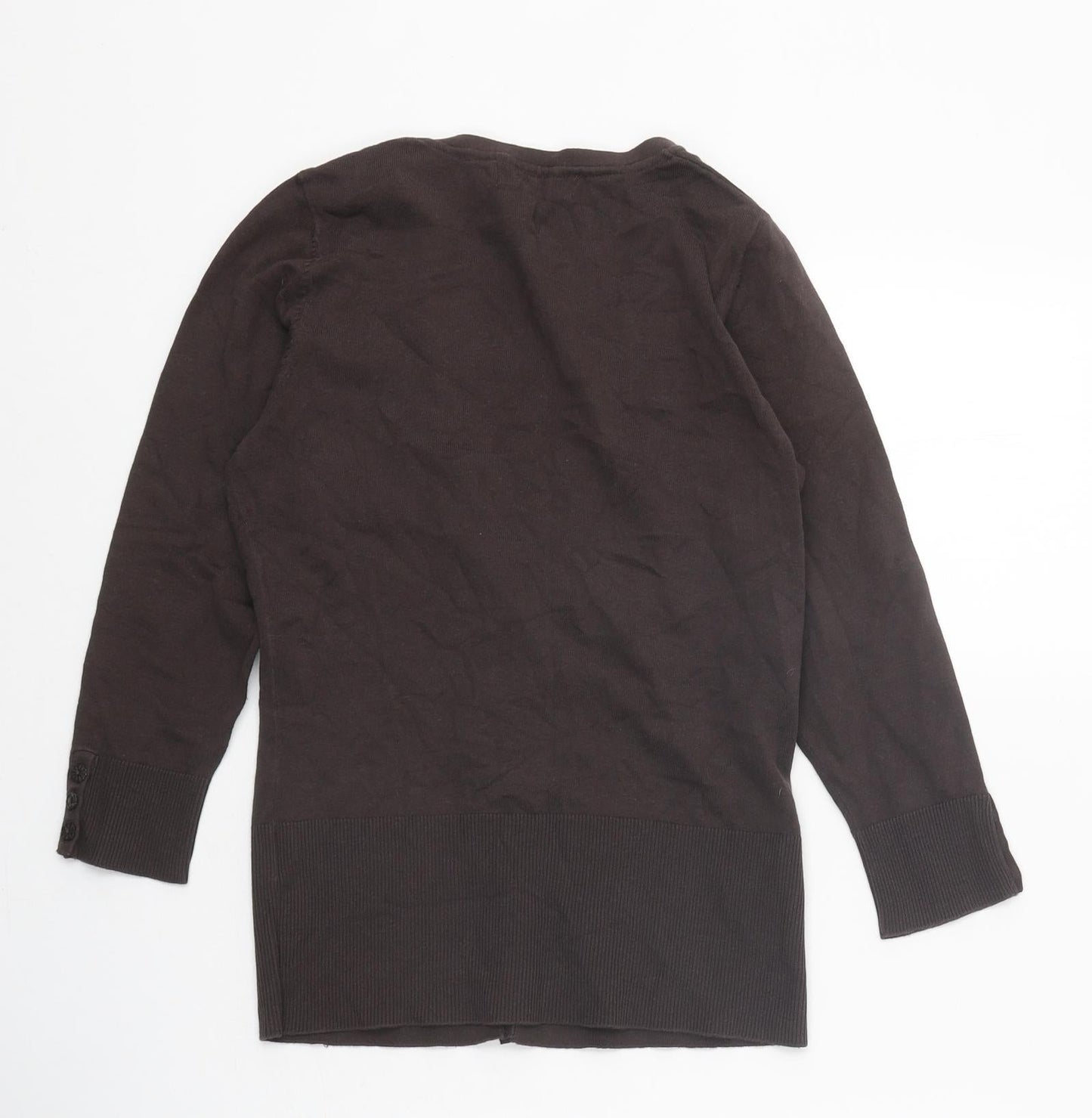 Womens UK Size 8 Monsoon Brown Cardigan Jumper