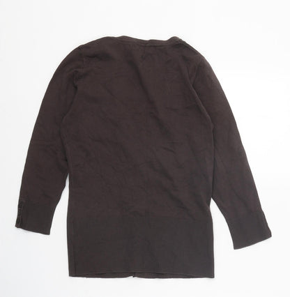 Womens UK Size 8 Monsoon Brown Cardigan Jumper