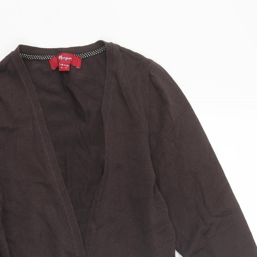 Womens UK Size 8 Monsoon Brown Cardigan Jumper