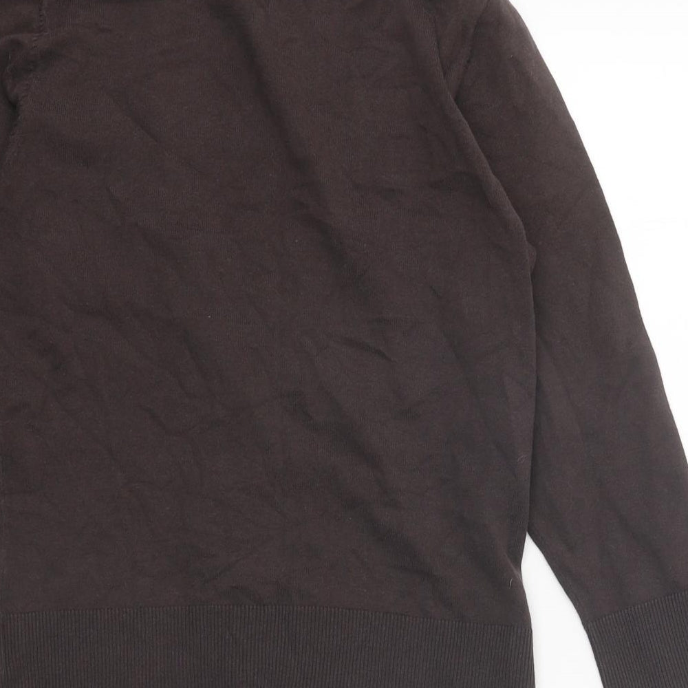 Womens UK Size 8 Monsoon Brown Cardigan Jumper