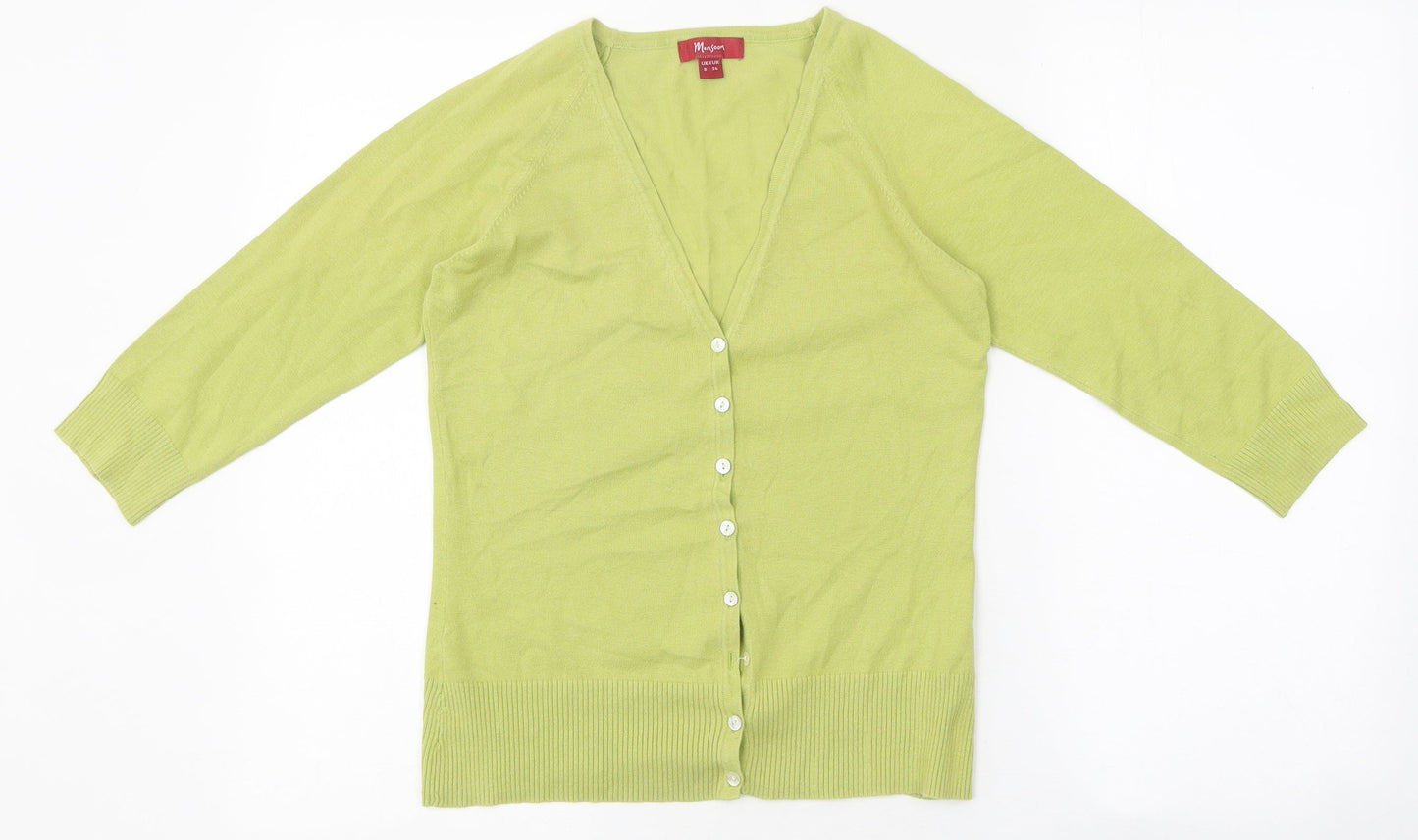 Womens UK Size 8 Monsoon Green Cardigan Jumper