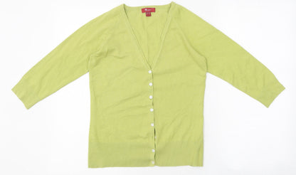 Womens UK Size 8 Monsoon Green Cardigan Jumper