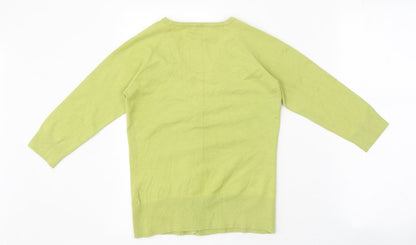 Womens UK Size 8 Monsoon Green Cardigan Jumper
