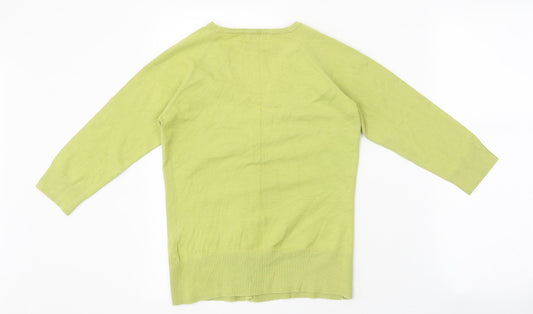 Womens UK Size 8 Monsoon Green Cardigan Jumper