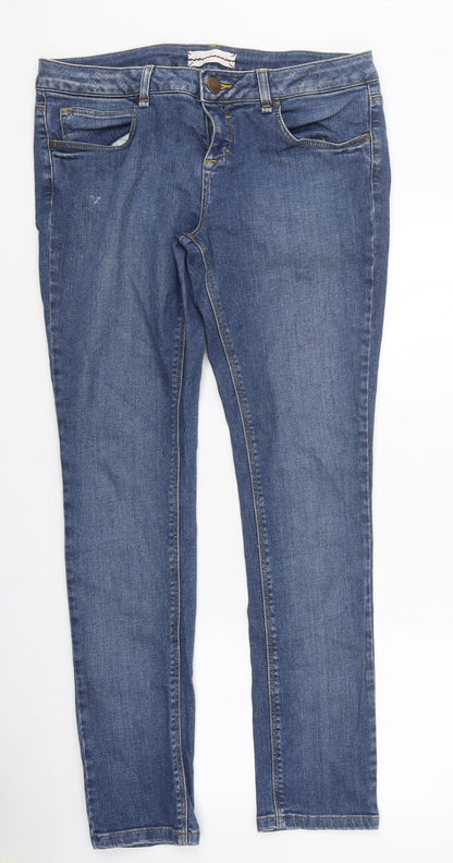 Womens UK Size 34 in Preworn Regular Fit Skinny Blue Jeans