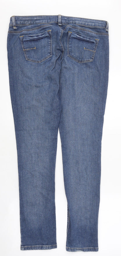 Womens UK Size 34 in Preworn Regular Fit Skinny Blue Jeans