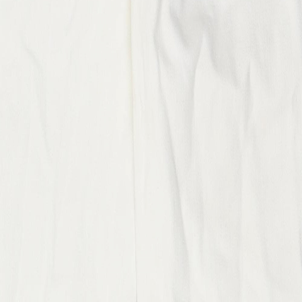 Womens UK Size 30 in Preworn Regular Fit Skinny White Jeans