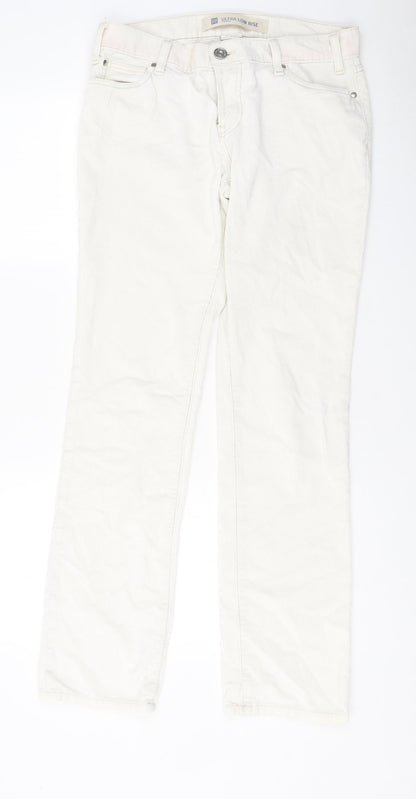 Gap Womens White Polyester Skinny Jeans Size 30 in L27 in Regular Zip