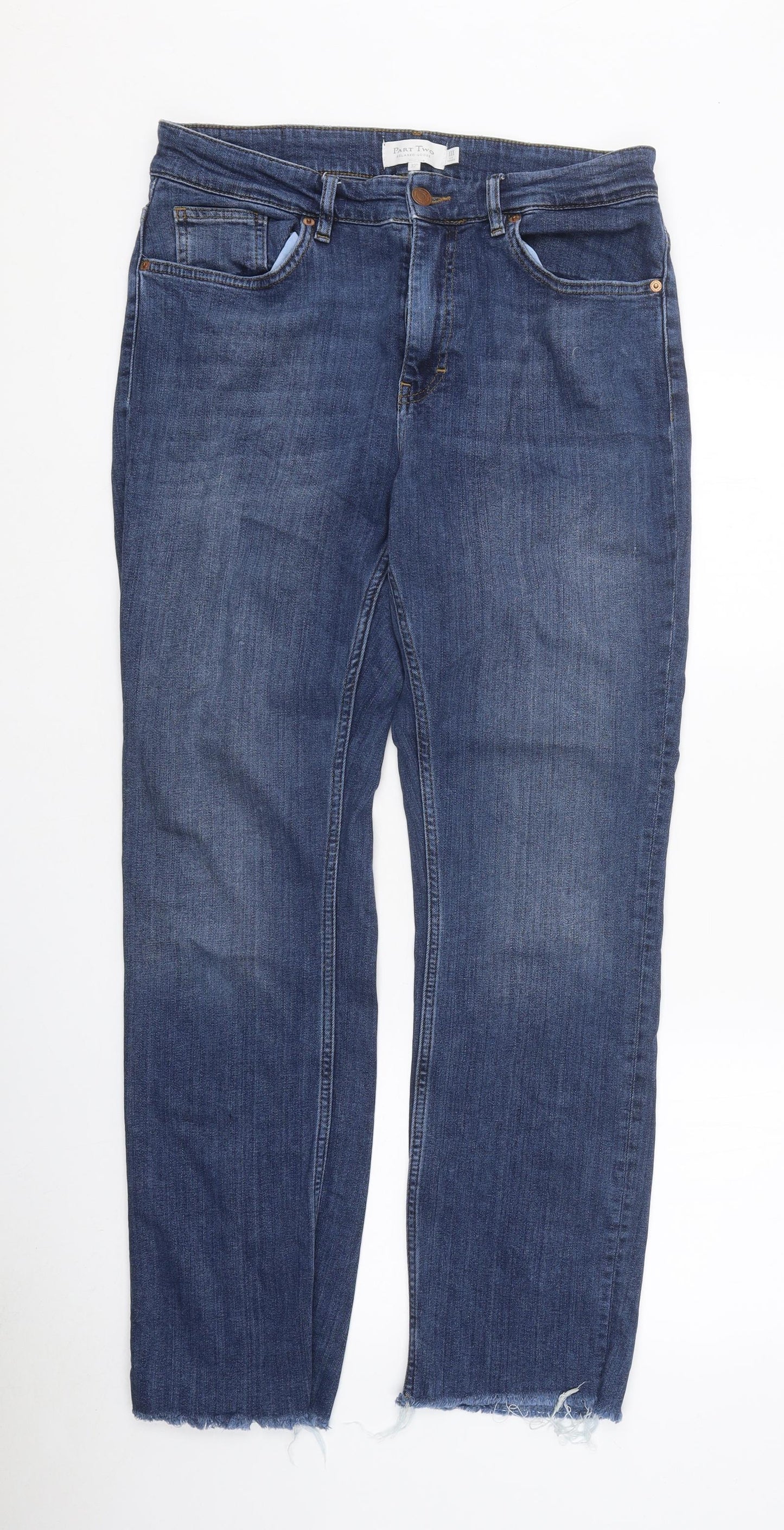 Party Two Womens Blue Cotton Skinny Jeans Size 32 in L28 in Regular Zip