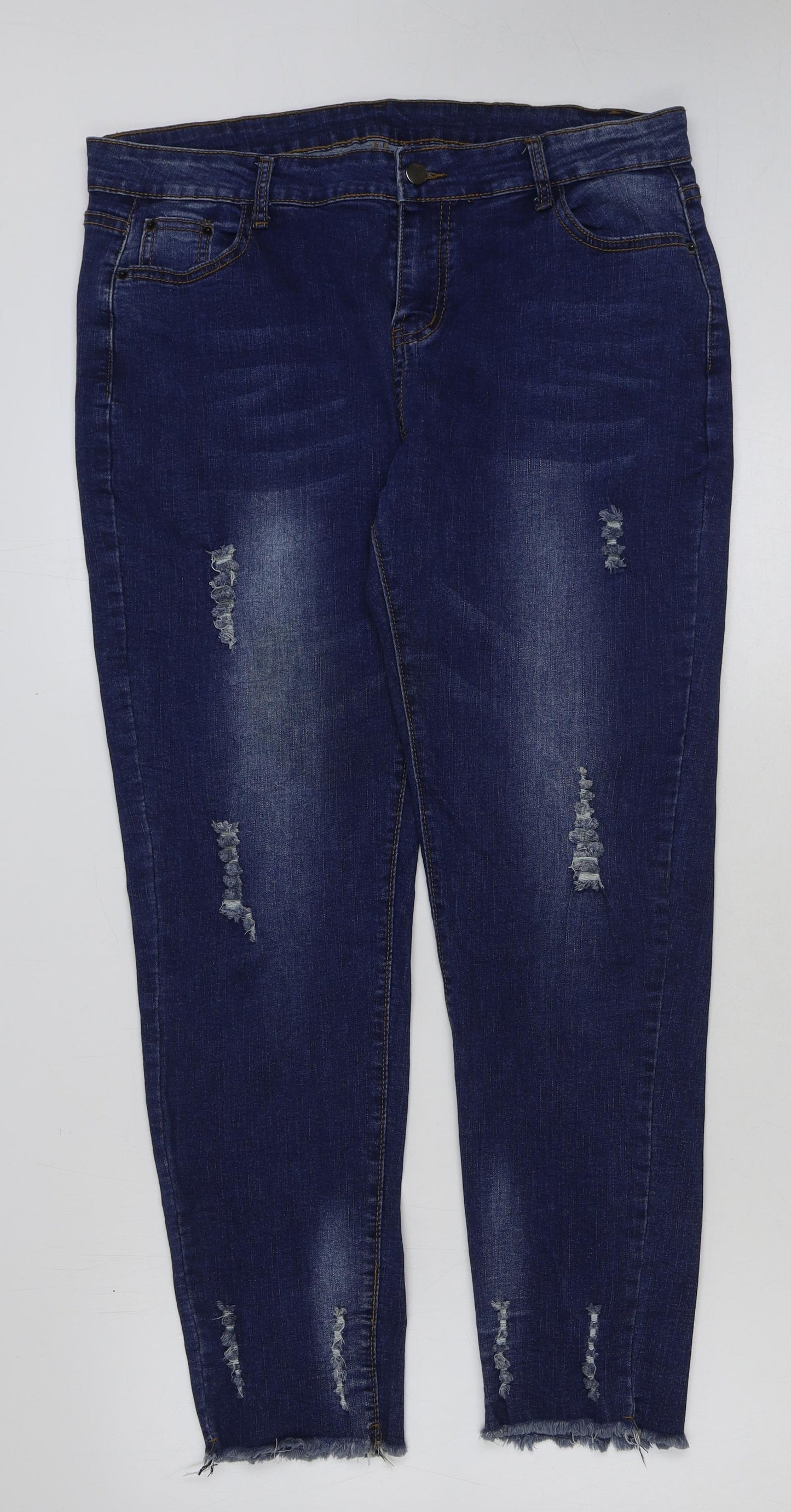 Womens UK Size 36 in Marks and Spencer Regular Fit Skinny Blue Jeans