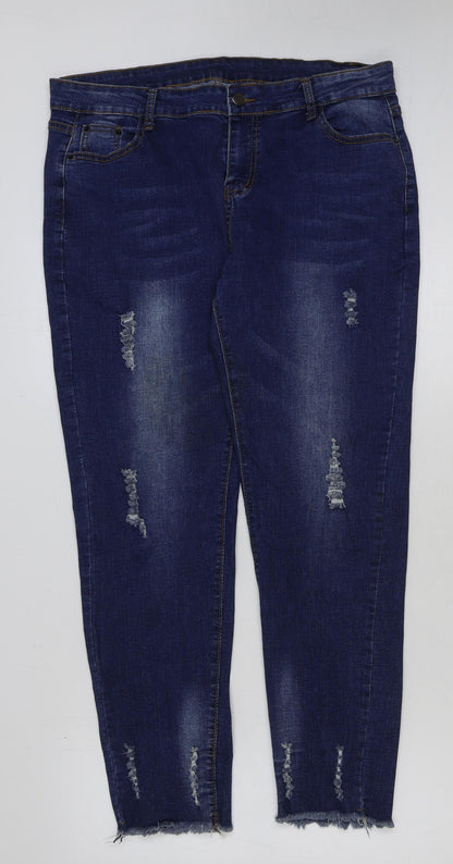 Womens UK Size 36 in Marks and Spencer Regular Fit Skinny Blue Jeans
