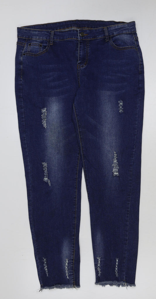 Womens UK Size 36 in Marks and Spencer Regular Fit Skinny Blue Jeans